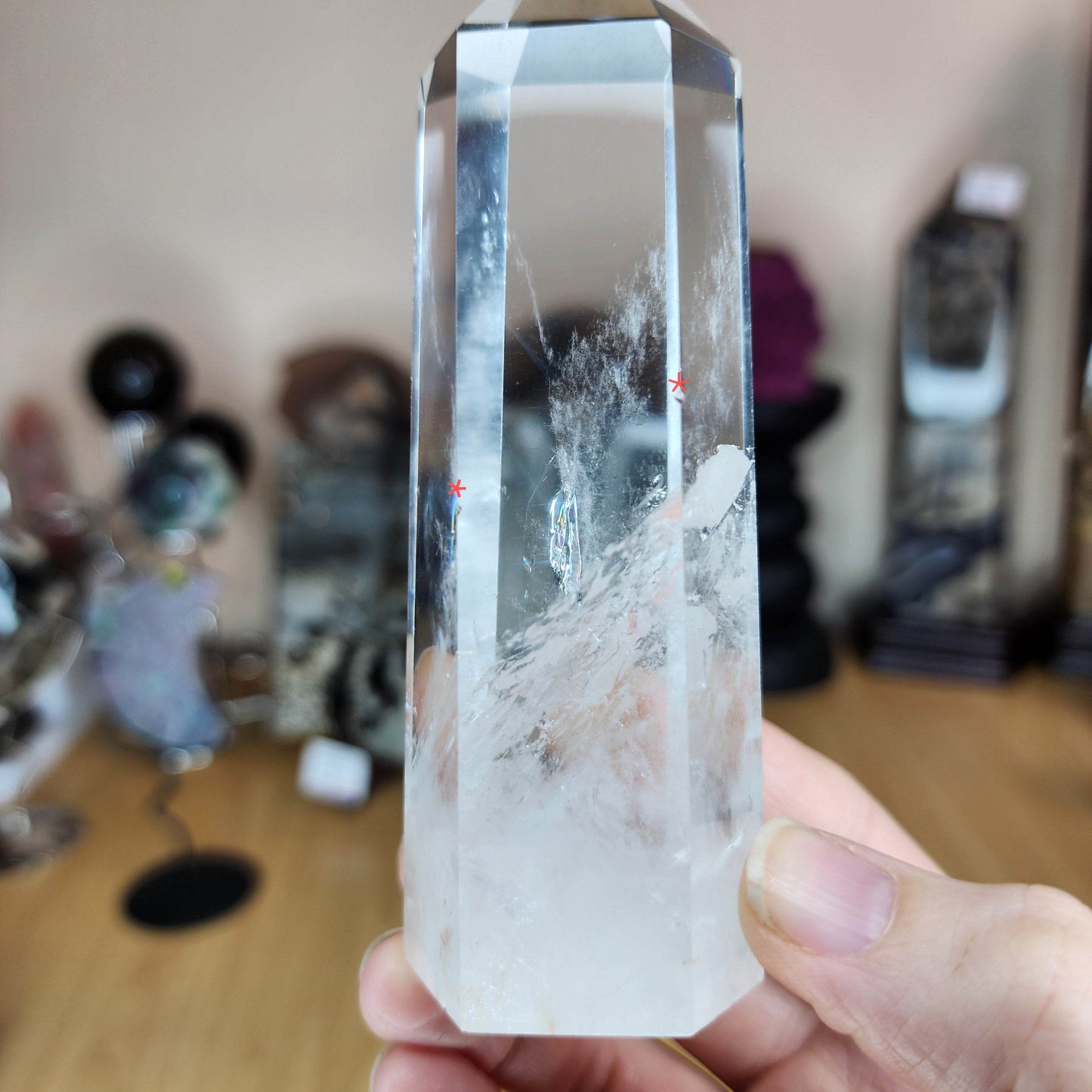 Large Blue Needle Quartz Tower - Marked by Magic