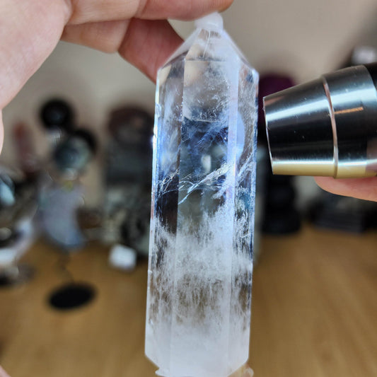 Blue Needle Quartz Tower - Marked by Magic