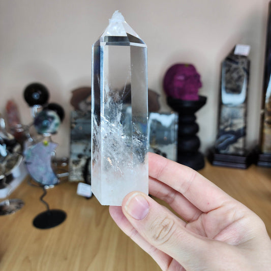 Large Blue Needle Quartz Tower - Marked by Magic