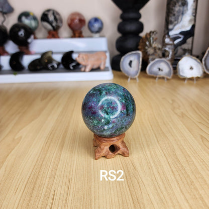 Ruby & Kyanite Sphere's - Marked by Magic