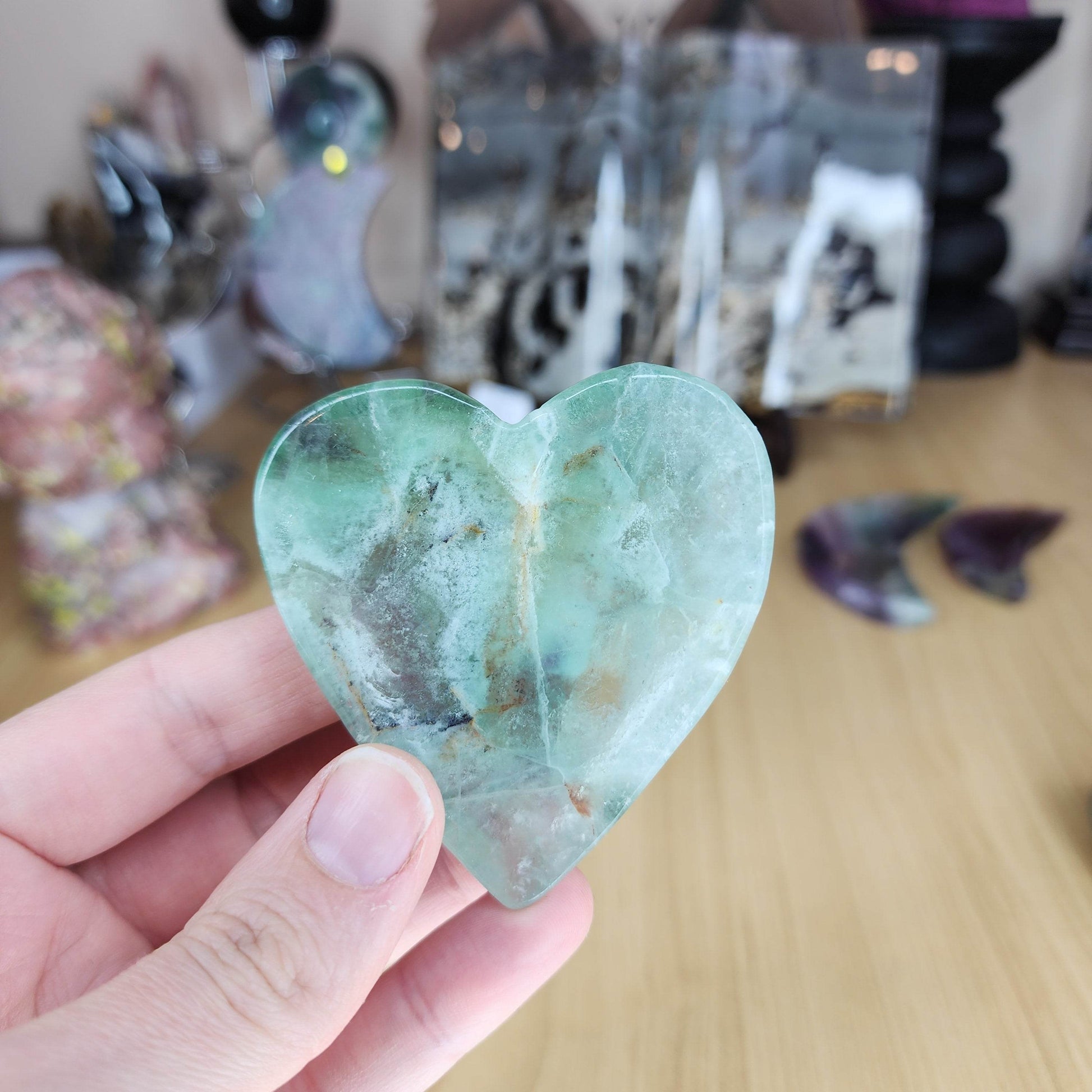 Fluorite Heart Bowl - Marked by Magic