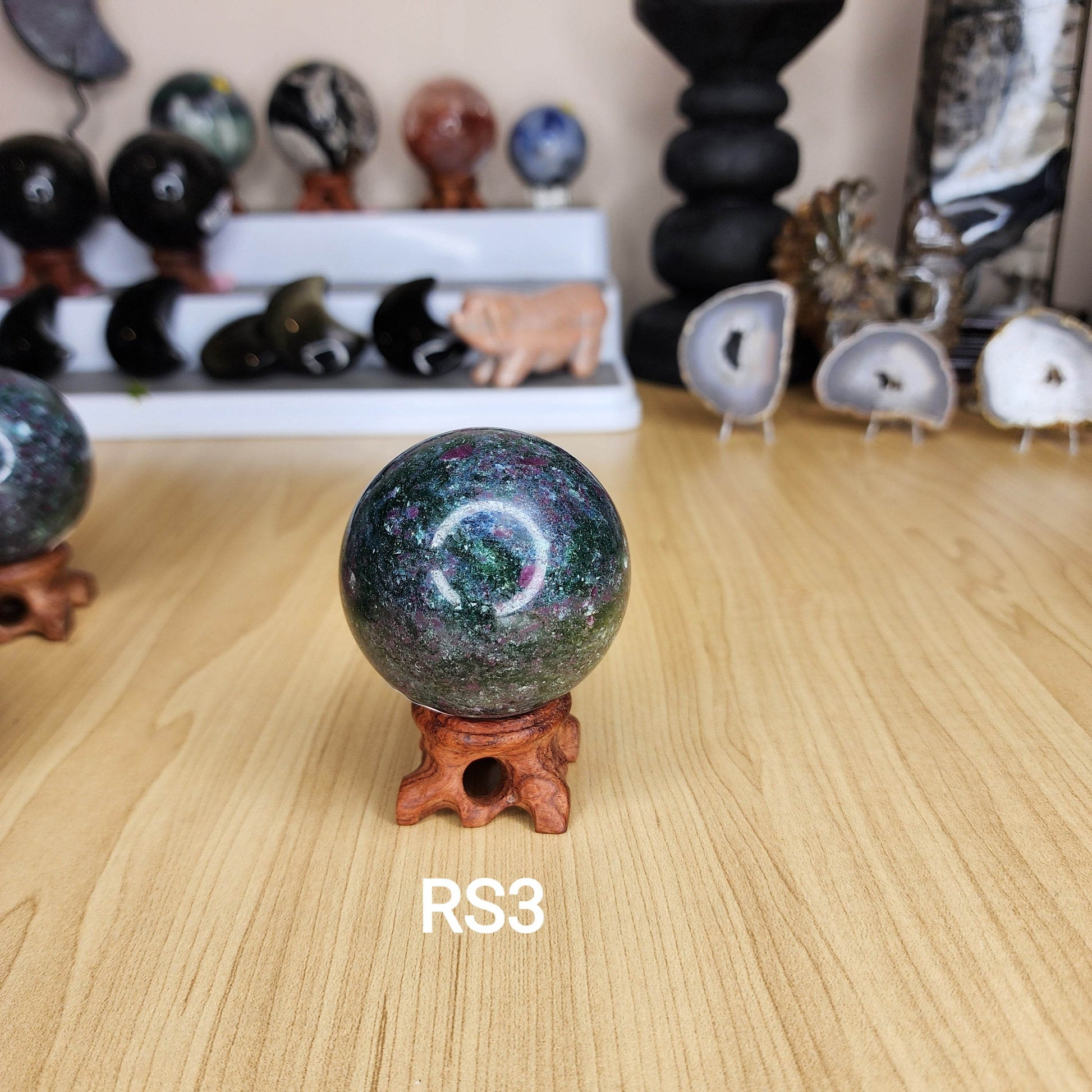 Ruby & Kyanite Sphere's - Marked by Magic