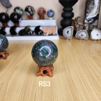 Ruby & Kyanite Sphere's - Marked by Magic